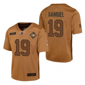 Youth San Francisco 49ers Deebo Samuel Brown 2023 Salute To Service Limited Jersey