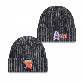 Men's Chicago Bears Black 2023 Salute To Service Knit Hat