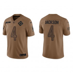 Men's Chicago Bears Eddie Jackson Brown 2023 Salute To Service Limited Jersey