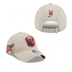 Men's Tampa Bay Buccaneers Stone 2023 Salute To Service 9TWENTY Adjustable Hat