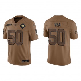 Men's Tampa Bay Buccaneers Vita Vea Brown 2023 Salute To Service Limited Jersey