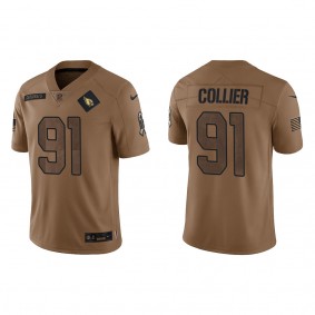 Men's Arizona Cardinals L.J. Collier Brown 2023 Salute To Service Limited Jersey