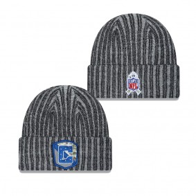 Men's Indianapolis Colts Black 2023 Salute To Service Cuffed Knit Hat