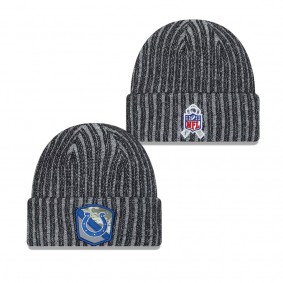 Men's Indianapolis Colts Black 2023 Salute To Service Knit Hat