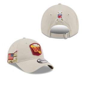 Men's Washington Commanders Stone 2023 Salute To Service 9TWENTY Adjustable Hat