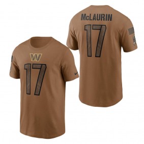 Men's Washington Commanders Terry McLaurin Brown 2023 Salute To Service Name & Number T-Shirt