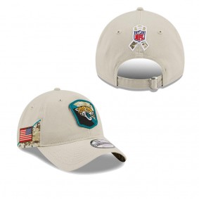 Men's Jacksonville Jaguars Stone 2023 Salute To Service 9TWENTY Adjustable Hat