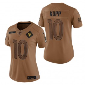 Women's Los Angeles Rams Cooper Kupp Brown 2023 Salute To Service Limited Jersey
