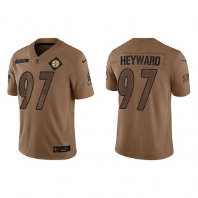 Men's Pittsburgh Steelers Cameron Heyward Brown 2023 Salute To Service Limited Jersey