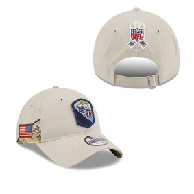 Men's Tennessee Titans Stone 2023 Salute To Service 9TWENTY Adjustable Hat